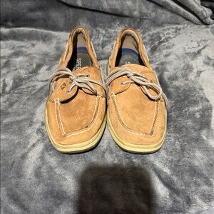 Sperry Men’s Light Brown Suede Boat Shoes
